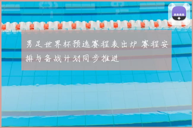 男足世界杯预选赛程表出炉 赛程安排与备战计划同步推进
